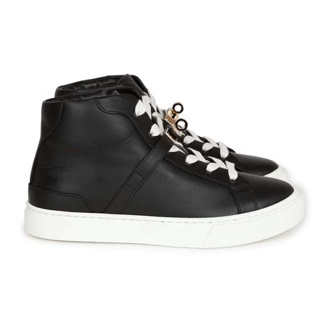 HERMES Calfskin Daydream Sneakers 37.5 White